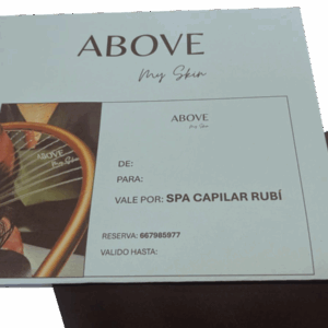 Imagen de la tarjeta regalo del spa capilar rubi