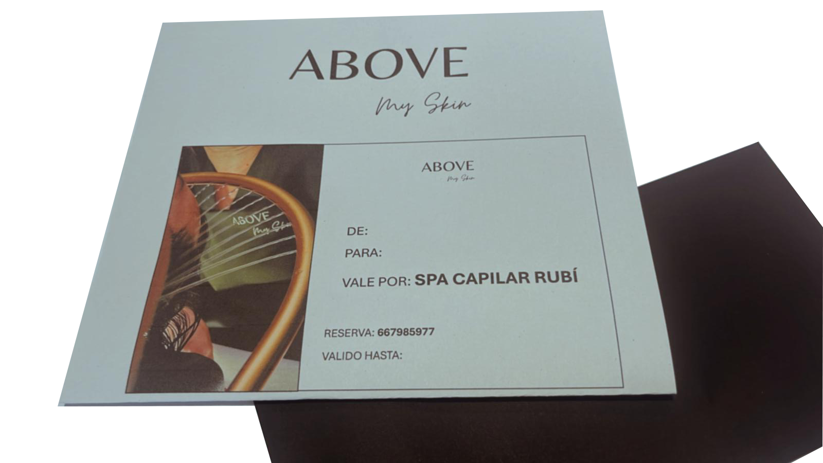 Imagen de la tarjeta regalo del spa capilar rubi